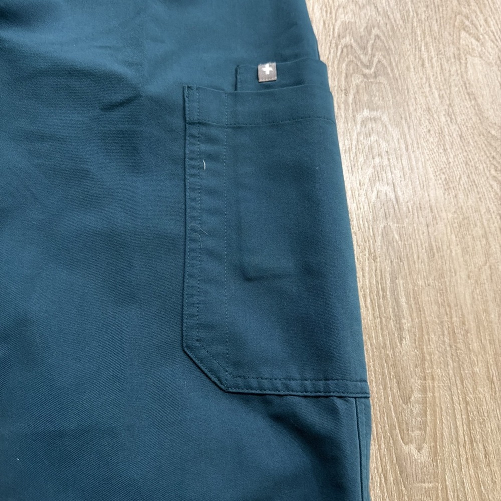 Figs Scrub Pants Bottoms Yola Sz Medium TW2000R Dark Teal PO# 1643 - Picture 4 of 11